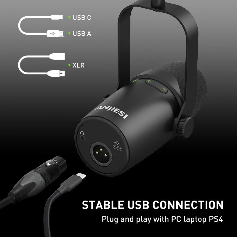 RE7 USB and XLR Wired Dynamic Microphone – High-Frequency Response for Audio Vocal, Karaoke, Podcasting, and Studio Singing - ZAMAR AUDIO SOLUTIONS