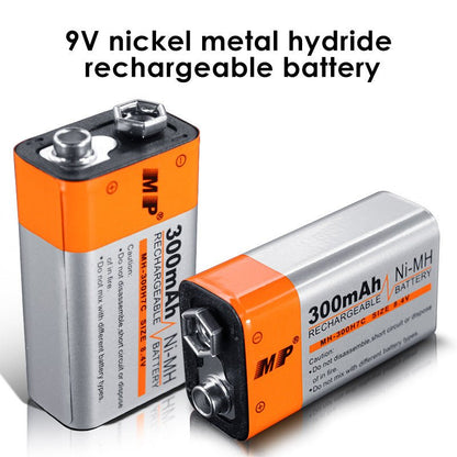Multi-Power rechargeable 9V battery Kenya — Ni-MH long-life cell for wireless mics and guitar pedals