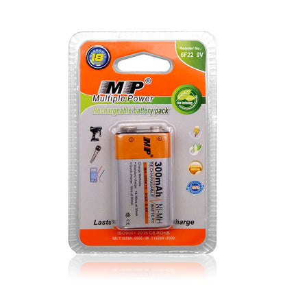 Multi-Power rechargeable 9V battery Kenya — Ni-MH long-life cell for wireless mics and guitar pedals
