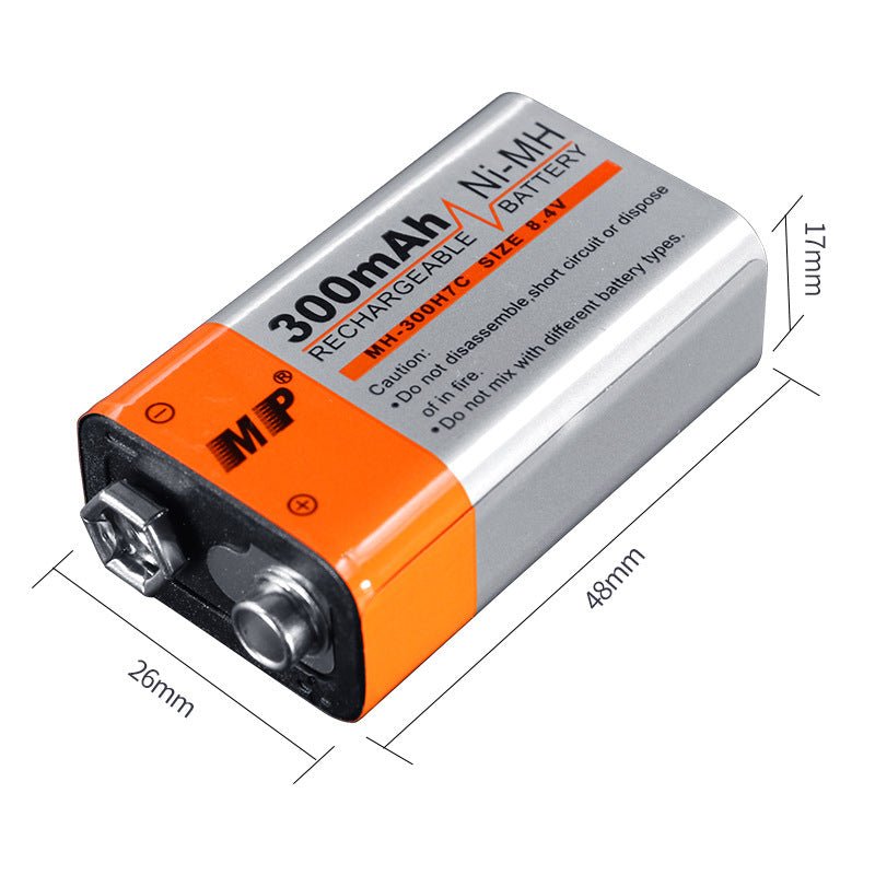 Multi-Power rechargeable 9V battery Kenya — Ni-MH long-life cell for wireless mics and guitar pedals
