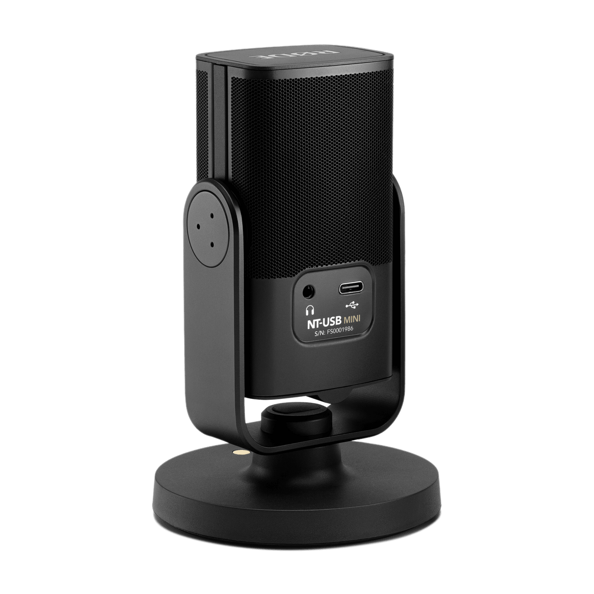 RØDE NT-USB Mini microphone side profile with USB-C cable