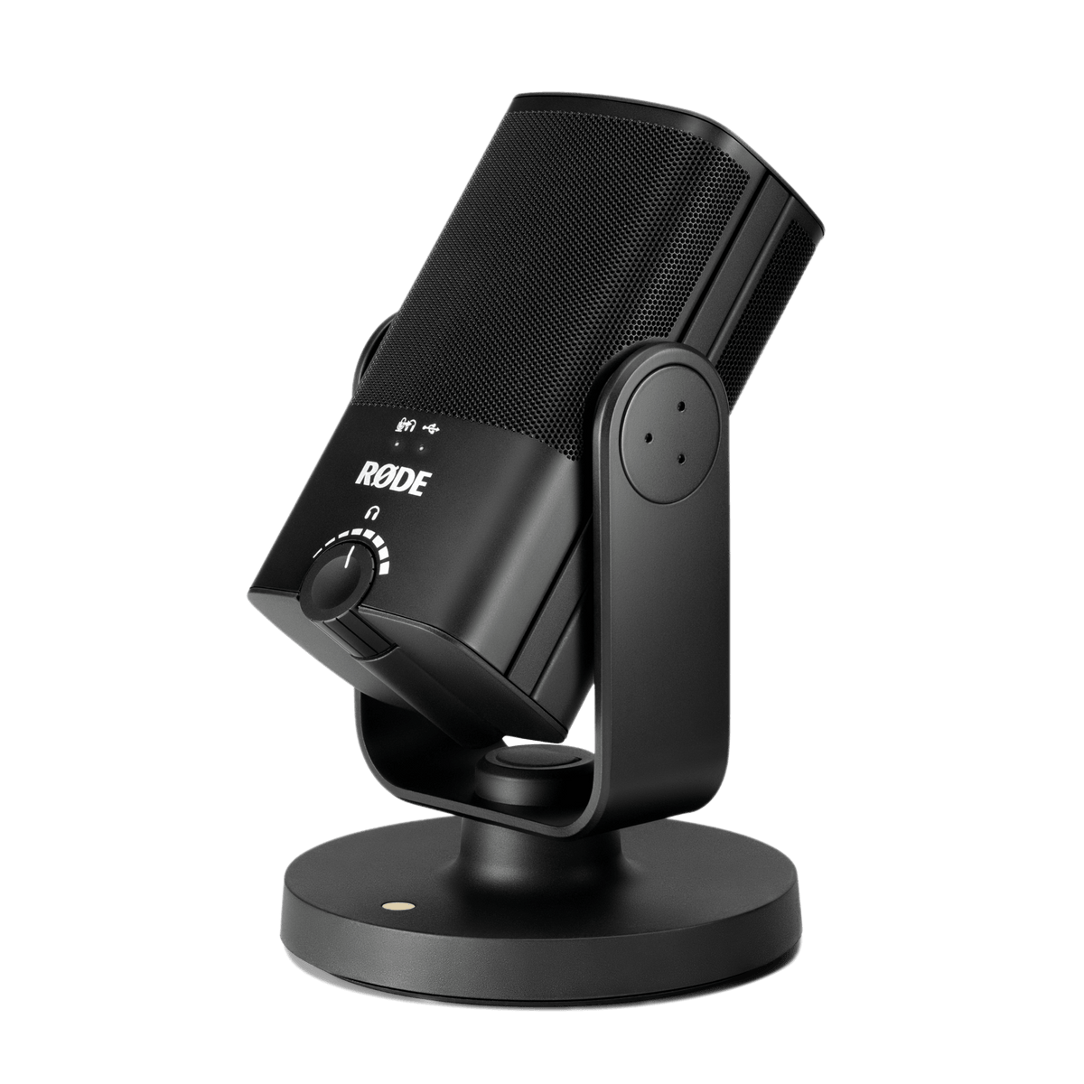 RØDE NT-USB Mini microphone side profile with USB-C cable
