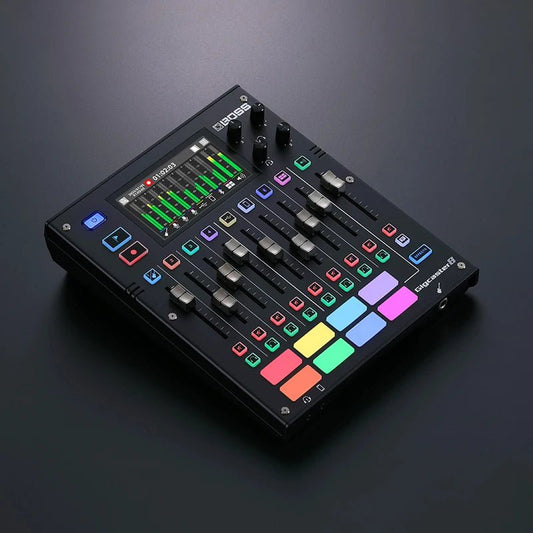 Roland Boss GCS - 8 Gigcaster 8 Multifunctional Live Broadcast Mixing Station – 8 - Channel Audio Mixer with Bluetooth and USB Interface for Musicians and Content Creators - ZAMAR AUDIO SOLUTIONS
