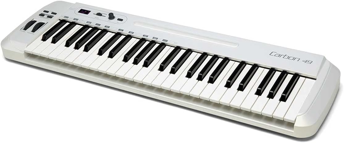 Samson Carbon 49 USB MIDI keyboard front view, 49 semi-weighted keys, Zamar Nairobi
