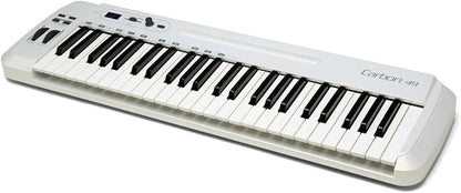 Samson Carbon 49 USB MIDI keyboard front view, 49 semi-weighted keys, Zamar Nairobi