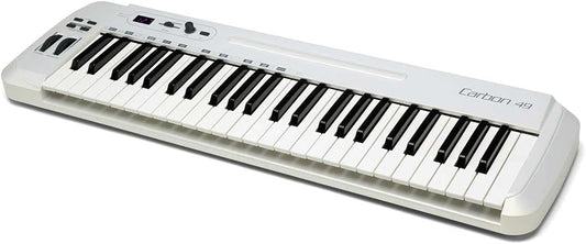 Samson Carbon 49 USB MIDI keyboard front view, 49 semi-weighted keys, Zamar Nairobi