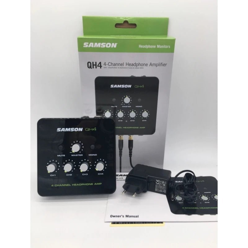 Samson QH4 4-Channel Stereo Headphone Distribution Amplifier – Four Independent 1/4" Stereo Headphone Channels with Volume Control - ZAMAR AUDIO SOLUTIONS