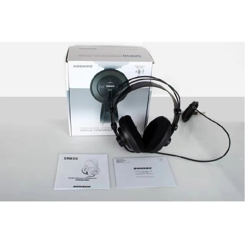 SAMSON SR850 Studio Reference Monitor Headphones – Semi-Open Dynamic Headset for Recording, Monitoring, Music & Gaming - ZAMAR AUDIO SOLUTIONS