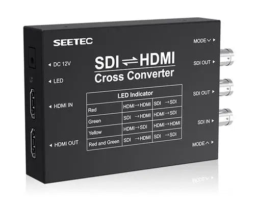 Seetec SDI HDMI-compatible Cross Converter SCH – Complies with SMPTE 424M and SMPTE 292M Standards - ZAMAR AUDIO SOLUTIONS