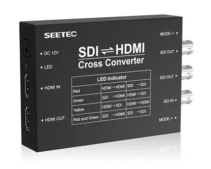 Seetec SDI HDMI-compatible Cross Converter SCH – Complies with SMPTE 424M and SMPTE 292M Standards - ZAMAR AUDIO SOLUTIONS
