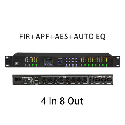ShennDare DPA0408RTS 4 In 8 Out Professional Stage Digital Audio Processor – 32Bit DSP with FIR AES Input/Output and AUTO EQ - ZAMAR AUDIO SOLUTIONS