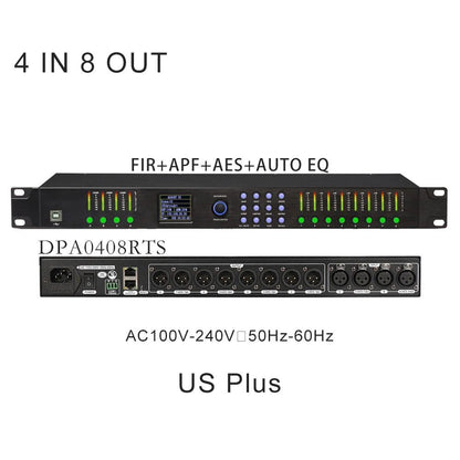 ShennDare DPA0408RTS 4 In 8 Out Professional Stage Digital Audio Processor – 32Bit DSP with FIR AES Input/Output and AUTO EQ - ZAMAR AUDIO SOLUTIONS