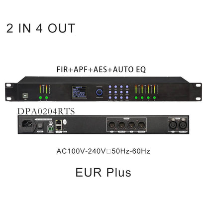 ShennDare DPA0408RTS 4 In 8 Out Professional Stage Digital Audio Processor – 32Bit DSP with FIR AES Input/Output and AUTO EQ - ZAMAR AUDIO SOLUTIONS
