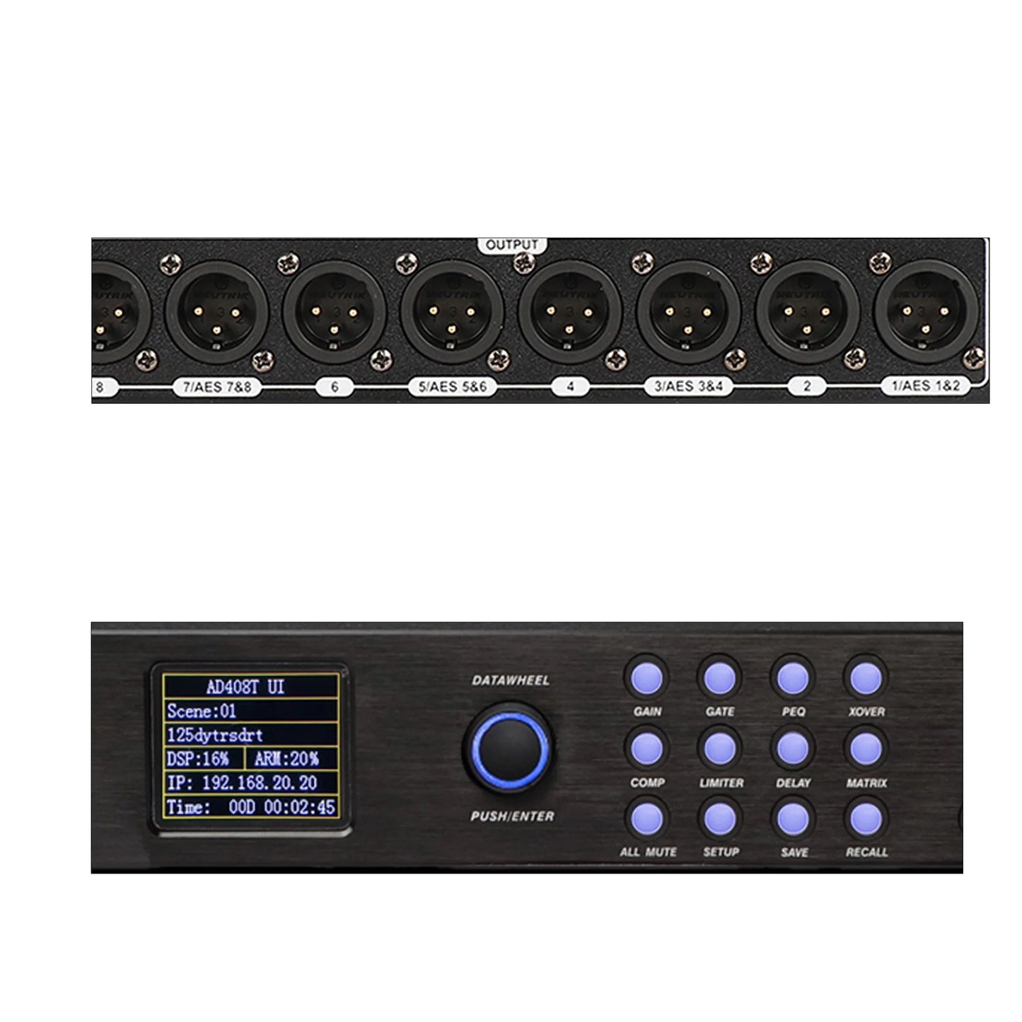 ShennDare DPA0408RTS 4 In 8 Out Professional Stage Digital Audio Processor – 32Bit DSP with FIR AES Input/Output and AUTO EQ - ZAMAR AUDIO SOLUTIONS
