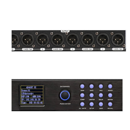 ShennDare DPA0408RTS 4 In 8 Out Professional Stage Digital Audio Processor – 32Bit DSP with FIR AES Input/Output and AUTO EQ - ZAMAR AUDIO SOLUTIONS