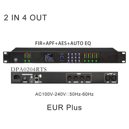 ShennDare DPA0408RTS 4 In 8 Out Professional Stage Digital Audio Processor – 32Bit DSP with FIR AES Input/Output and AUTO EQ - ZAMAR AUDIO SOLUTIONS