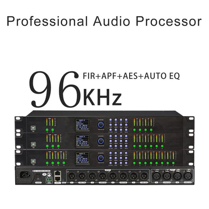 ShennDare DPA0408RTS 4 In 8 Out Professional Stage Digital Audio Processor – 32Bit DSP with FIR AES Input/Output and AUTO EQ - ZAMAR AUDIO SOLUTIONS