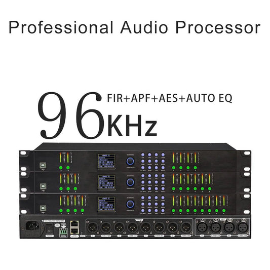 ShennDare DPA0408RTS 4 In 8 Out Professional Stage Digital Audio Processor – 32Bit DSP with FIR AES Input/Output and AUTO EQ - ZAMAR AUDIO SOLUTIONS