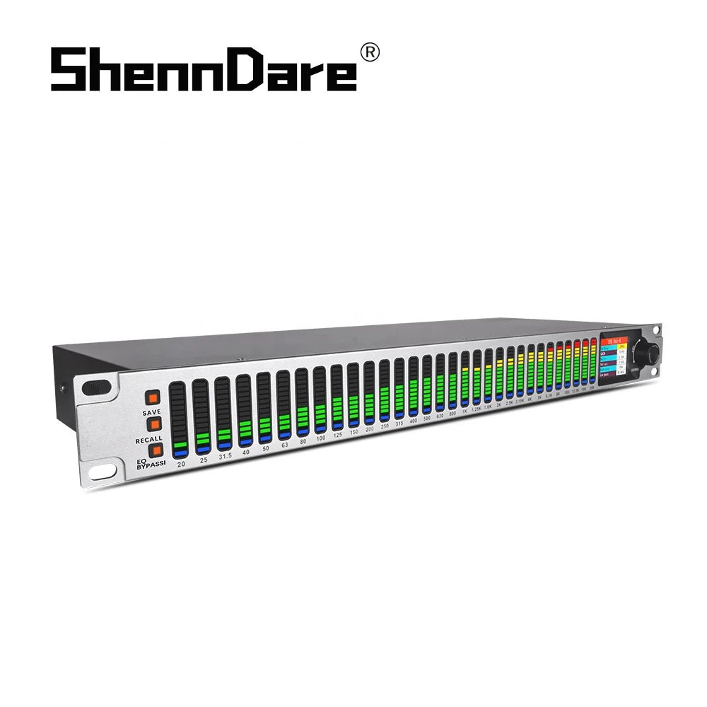 ShennDare EQ231 31 Band Stereo Graphic DSP Professional Digital Audio Equalizer – DJ Effect Equalizador Studio Recording Equipment - ZAMAR AUDIO SOLUTIONS