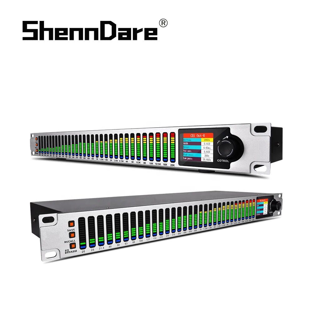 ShennDare EQ231 31 Band Stereo Graphic DSP Professional Digital Audio Equalizer – DJ Effect Equalizador Studio Recording Equipment - ZAMAR AUDIO SOLUTIONS