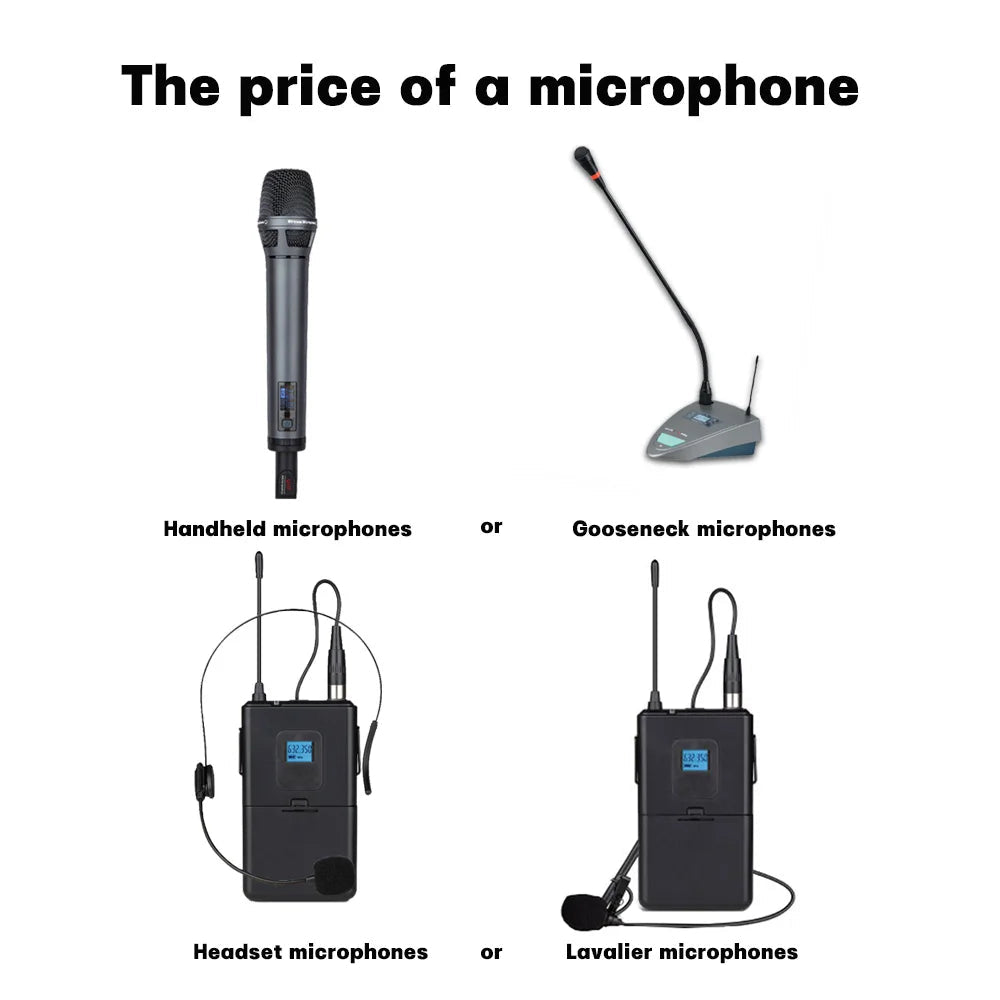 SHENNDARE EU-4000 4-Channel True Diversity Wireless Microphone System – Handheld & Lavalier MIC for Professional Conference, Performance, Church Events - ZAMAR AUDIO SOLUTIONS