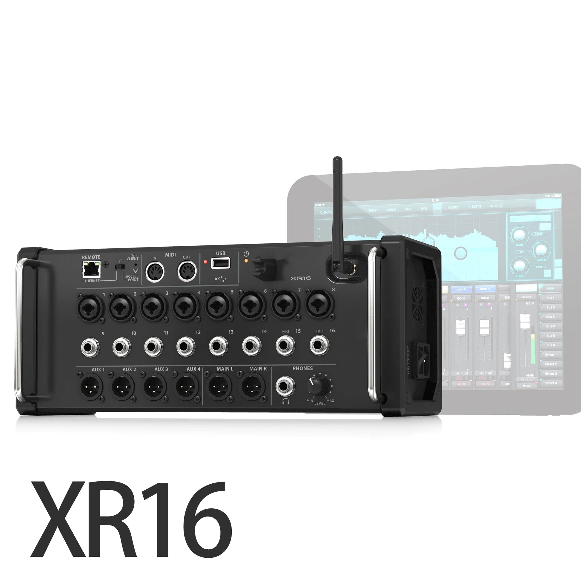 ShennDare XR16 AIR 16 - Channel Professional Digital Mixer – WiFi & USB Stereo Recorder Mixing Console for iPad/Android DJ Studio - ZAMAR AUDIO SOLUTIONS
