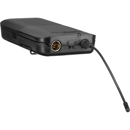 Shure BLX14/CVL wireless lavalier mic Kenya BLX1 bodypack bottom showing TA4F port and gain knob