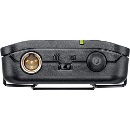 Shure BLX14/CVL wireless lavalier mic Kenya BLX4 receiver top view showing antenna and controls