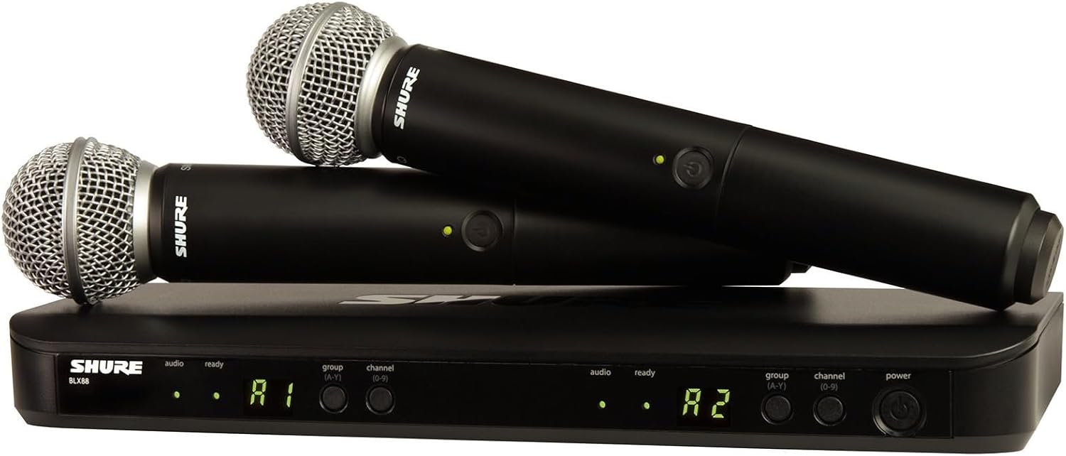 Shure BLX288 — Dual Wireless Handheld Microphone System, Nairobi Delivery - ZAMAR AUDIO SOLUTIONS