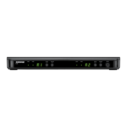 Shure BLX288/PG58 Kenya — BLX88 dual receiver front panel showing A1 and A2 channel displays`