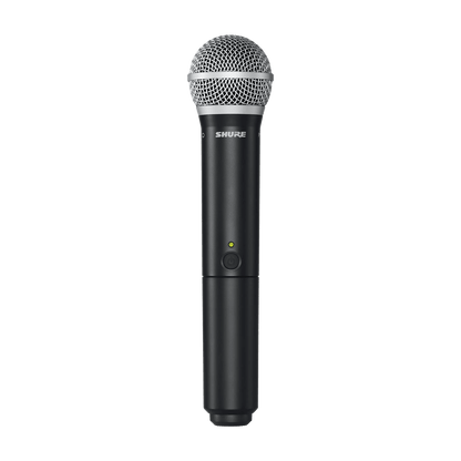 Shure BLX288/PG58 Kenya — single PG58 handheld wireless microphone, front-facing upright view