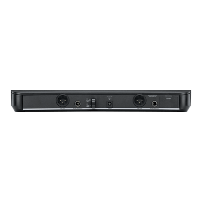 Shure BLX288/PG58 Kenya — BLX88 receiver rear panel with dual XLR mic outputs and 1/4-inch jacks`