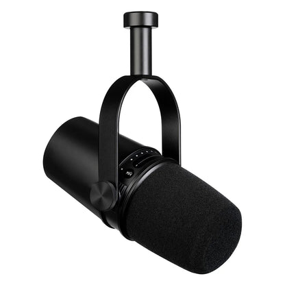 SHURE MV7 Microphone – Wired USB - C & XLR Condenser Mic with Cardioid Polar Pattern for Podcasting and Studio Recording - ZAMAR AUDIO SOLUTIONS