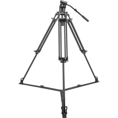 Sirui BCT - 2003 Professional Aluminum Tripod & BCH - 20 Ground Mid - Level 75mm Bowl Video Head Bundle – 22 lb Broadcast Quality - ZAMAR AUDIO SOLUTIONS