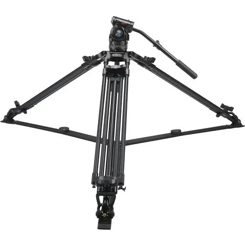 Sirui BCT-2003 Professional Aluminum Tripod & BCH-20 Ground Mid-Level 75mm Bowl Video Head Bundle – 22 lb Broadcast Quality - ZAMAR AUDIO SOLUTIONS