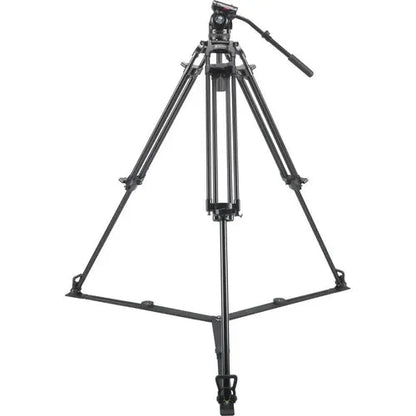 Sirui BCT-2003 Professional Aluminum Tripod & BCH-20 Ground Mid-Level 75mm Bowl Video Head Bundle – 22 lb Broadcast Quality - ZAMAR AUDIO SOLUTIONS