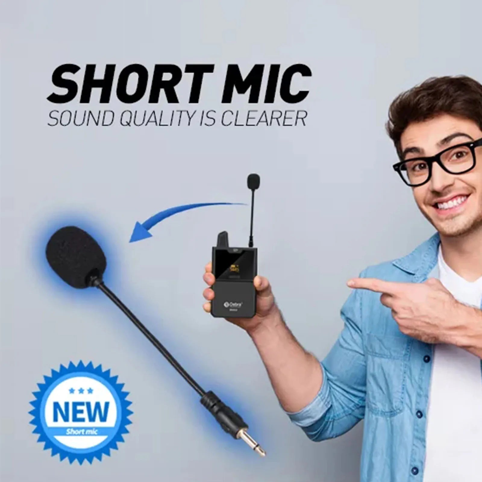 SM - 13 Condenser Short Microphone – 3.5mm Flexible Mini Audio Mic for Computer, Laptop, Mobile Phone, PC, Studio Singing - ZAMAR AUDIO SOLUTIONS