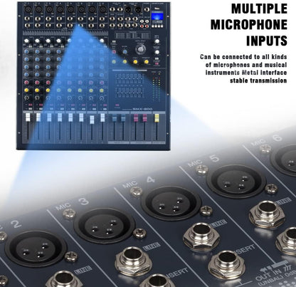 SMX-1600 mixer Kenya front view showing 16-channel fader layout and XLR inputs