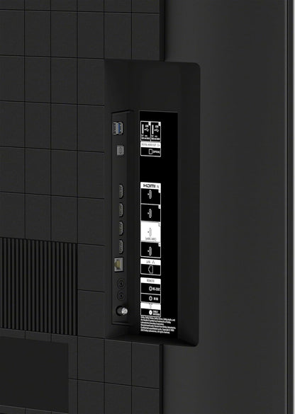 Sony BRAVIA 3 55 inch Kenya rear connectivity panel showing HDMI, USB, optical, LAN and antenna ports