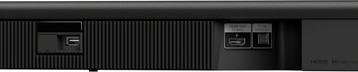 Sony HT-S400 soundbar Kenya — rear panel close-up showing HDMI ARC, optical TV-in, and USB ports