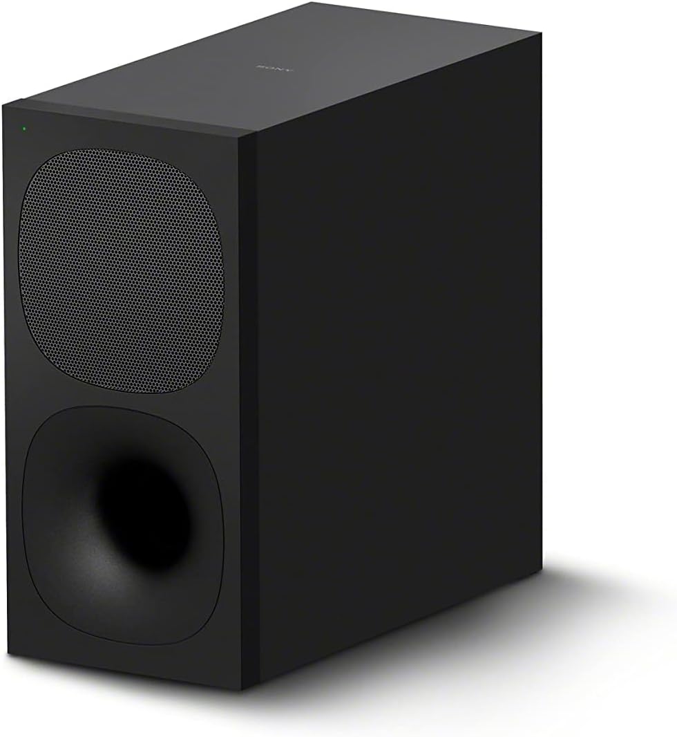 Sony HT-S400 soundbar Kenya — close-up angled view of wireless subwoofer showing woofer cone and bass port detail