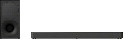 Sony HT-S400 soundbar Kenya — straight-on front view of soundbar and wireless subwoofer side by side, black finish