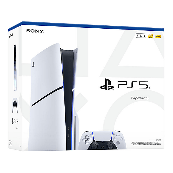 PS5 Slim 1TB Kenya with DualSense wireless controller – Sony PlayStation®5 gaming setup