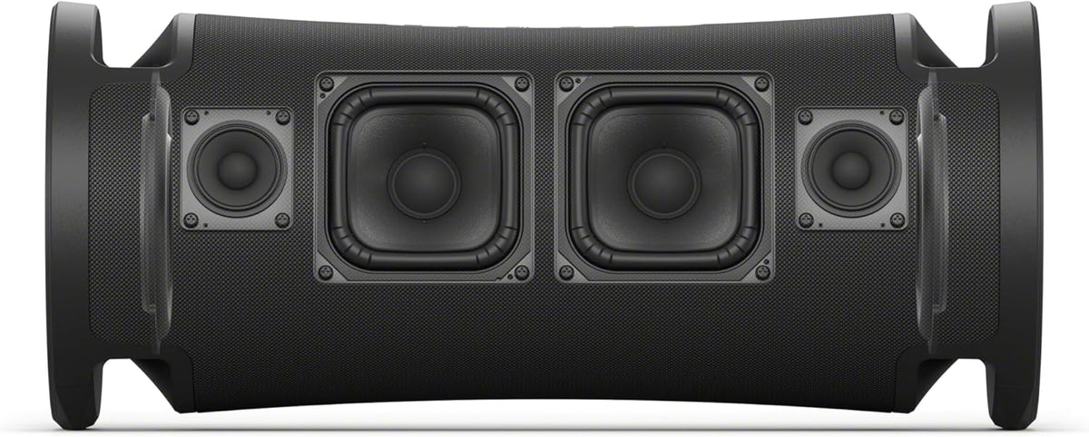 Sony ULT Field 7 Kenya rear driver view showing two 4.5-inch woofers and two 1.8-inch tweeters exposed