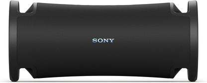 Sony ULT Field 7 Kenya straight-on front view showing full cylindrical body, fabric grille and four carry handles