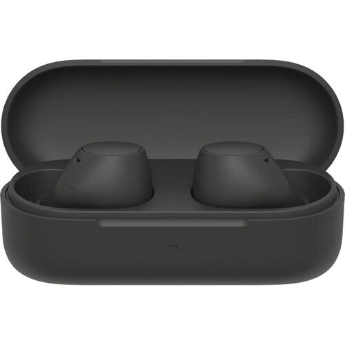 Sony WF-C510 earbuds Kenya open black charging case with both earbuds inside