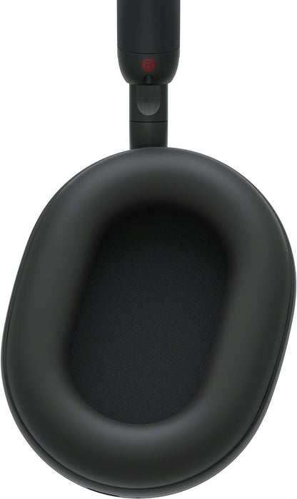 Sony WH-1000XM5 Kenya left ear cup interior showing soft-fit leather cushion and hinge detail