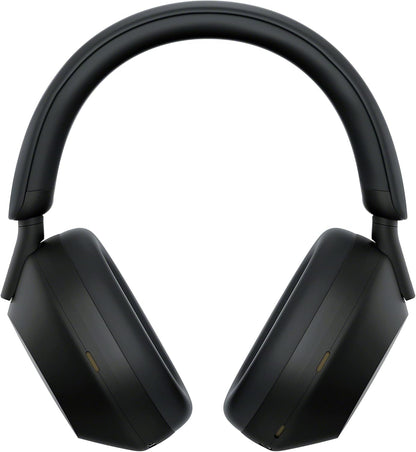 Sony WH-1000XM5 Kenya front-facing view showing both ear cups and padded headband, matte black finish