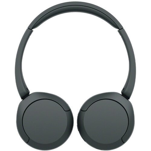 Sony WH-CH520 Kenya black wireless headphones full front view with headband and dual earcups