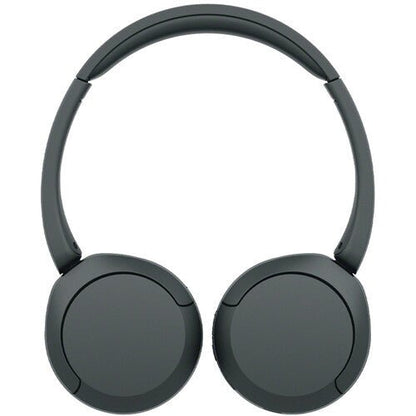 Sony WH-CH520 Kenya black wireless headphones full front view with headband and dual earcups